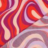 satin di cotone Onde retrò | Poppy Fabrics – porpora/arancione,  thumbnail number 4