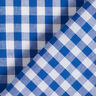 tessuto in cotone Quadro vichy 1 cm – blu reale/bianco,  thumbnail number 4