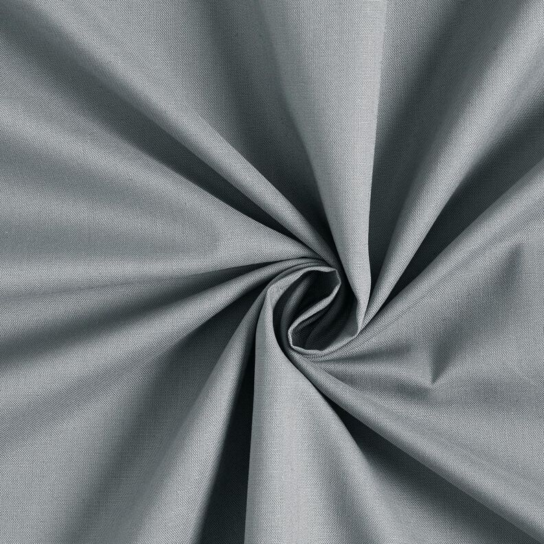 tessuto in cotone cretonne tinta unita – grigio perla, image number 1