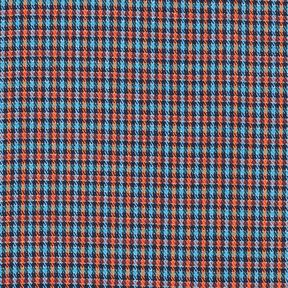 misto viscosa Quadri con glitter – turchese/arancione, 