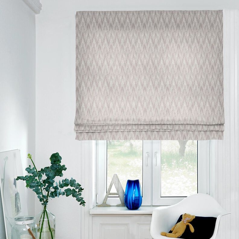 tessuto arredo Jacquard Tessuto astratto riciclato – grigio seta,  image number 6