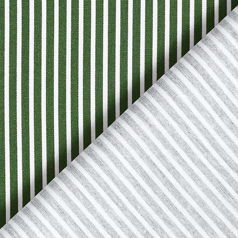 popeline di cotone strisce – verde scuro/bianco,  image number 4