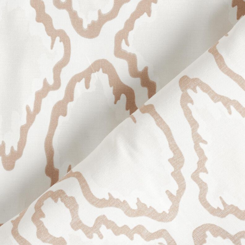 Tessuto in cotone a linee sinuose – beige/beige scuro, image number 5