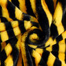 pelliccia sintetica, righe ape – nero/giallo,  thumbnail number 4