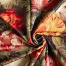 velluto arredo Peonie – cachi/rosso scuro,  thumbnail number 4