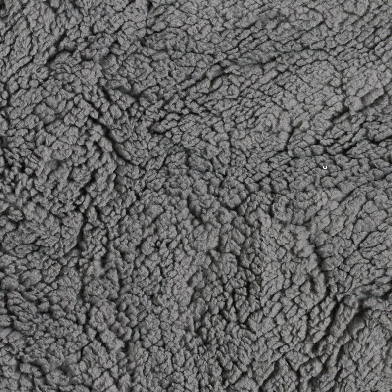 Soffice tessuto in peluche – grigio elefante,  image number 1