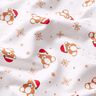 taglio di tessuto French terry, felpa estiva Orsacchiotto di Natale – bianco lana/rosso,  thumbnail number 9