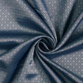 tessuto per fodere Jacquard Quadretti e pois – blu acciaio, 