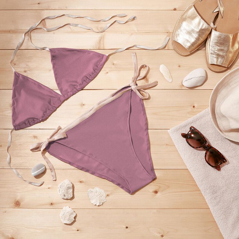 Tessuto per costumi da bagno SPF 50 – rosa antico scuro | Resto 100cm,  image number 6