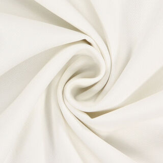 twill di cotone tinta unita – bianco lana, 