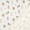 jersey di cotone animali nella foresta stampa digitale | Poppy Fabrics – avorio/anemone,  thumbnail number 4