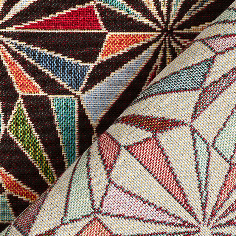 tessuto arredo gobelin Diamanti – nero/verde,  image number 4