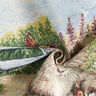 taglio di tessuto arredo gobelin Gattini giocosi – rosso carminio/beige chiaro,  thumbnail number 3