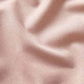 tessuto in cotone cretonne tinta unita – rosa antico chiaro | Resto 70cm, 