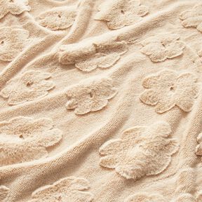 3D ecopelliccia motivo floreale – naturale, 