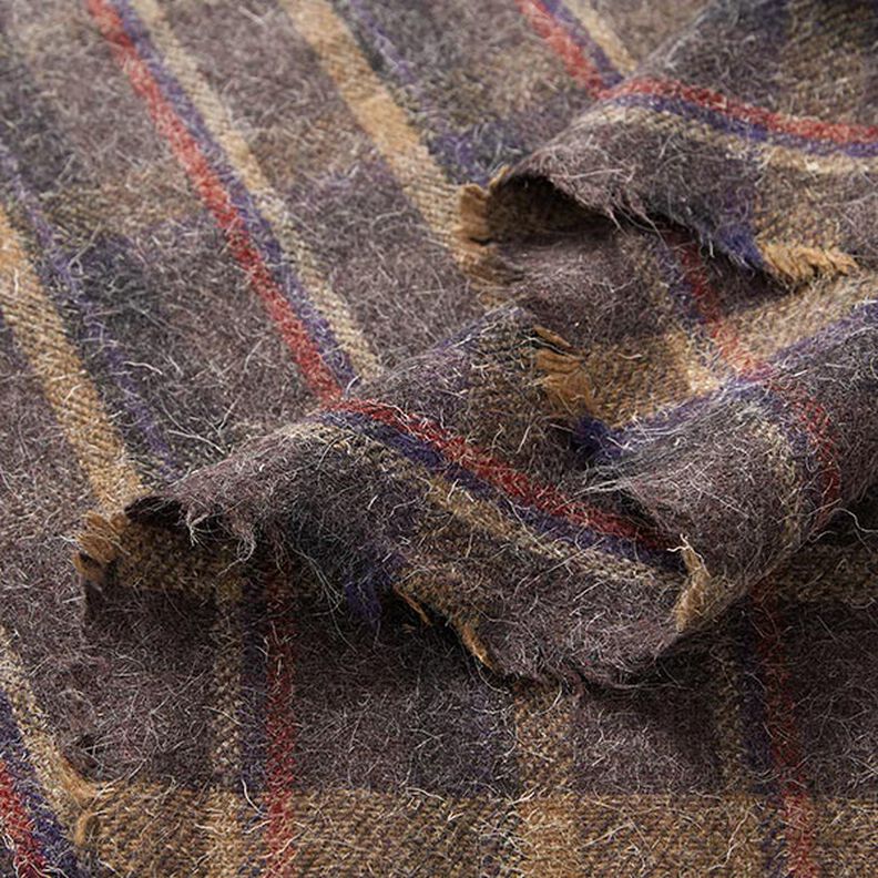 Misto lana vergine a quadri – talpa scuro,  image number 3