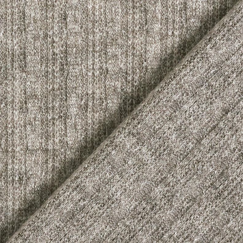 Tessuto a maglia con motivo a trecce melange – grigio,  image number 4