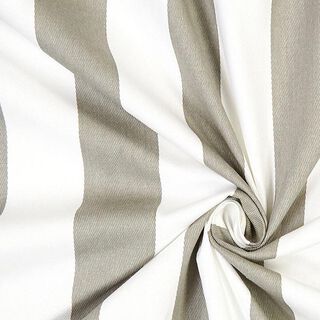 Twill cotone strisce 2 – grigio/bianco, 