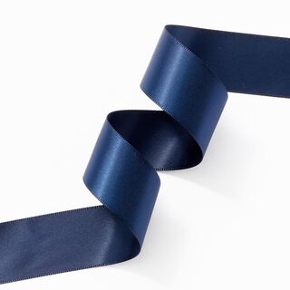 Nastro in satin [25 mm] – blu marino, 