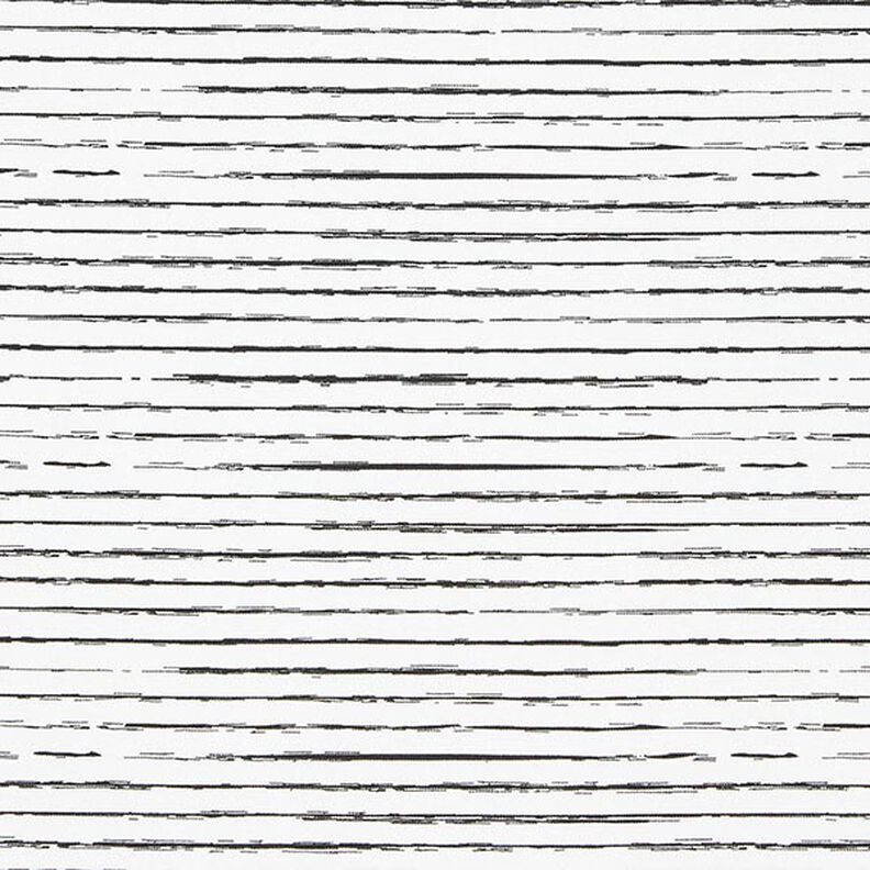 jersey di cotone strisce scarabocchiate – bianco lana,  image number 1