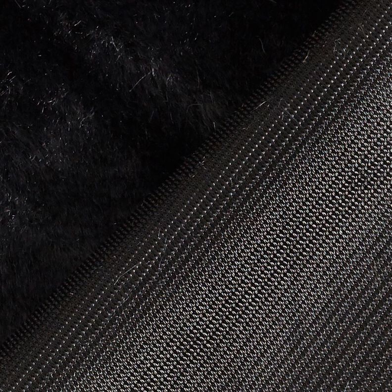 pelliccia sintetica di alta qualità monocromatica – nero,  image number 3