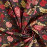 Tessuto di viscosa Fiori paisley – antracite/rosso fuoco,  thumbnail number 3