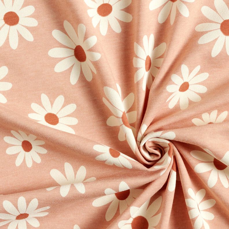 Misto cotone jersey fiorellini – rosa antico chiaro, image number 3