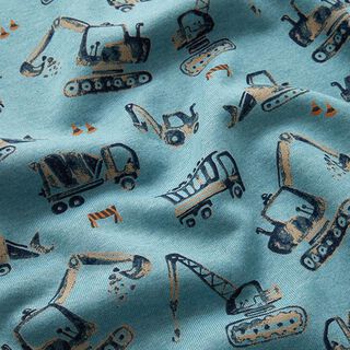 felpa garzata Veicoli da cantiere | by Poppy – grigio blu, 