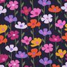 French terry, felpa estiva Fiori variopinti | Poppy Fabrics – blu marino,  thumbnail number 1
