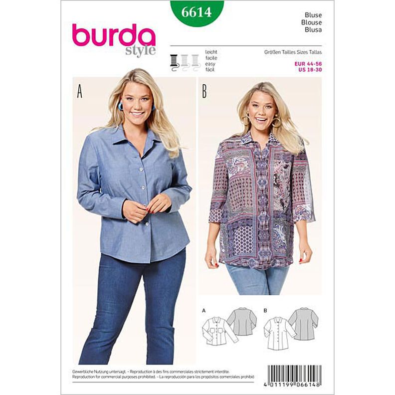 camicetta, Burda 6614,  image number 1