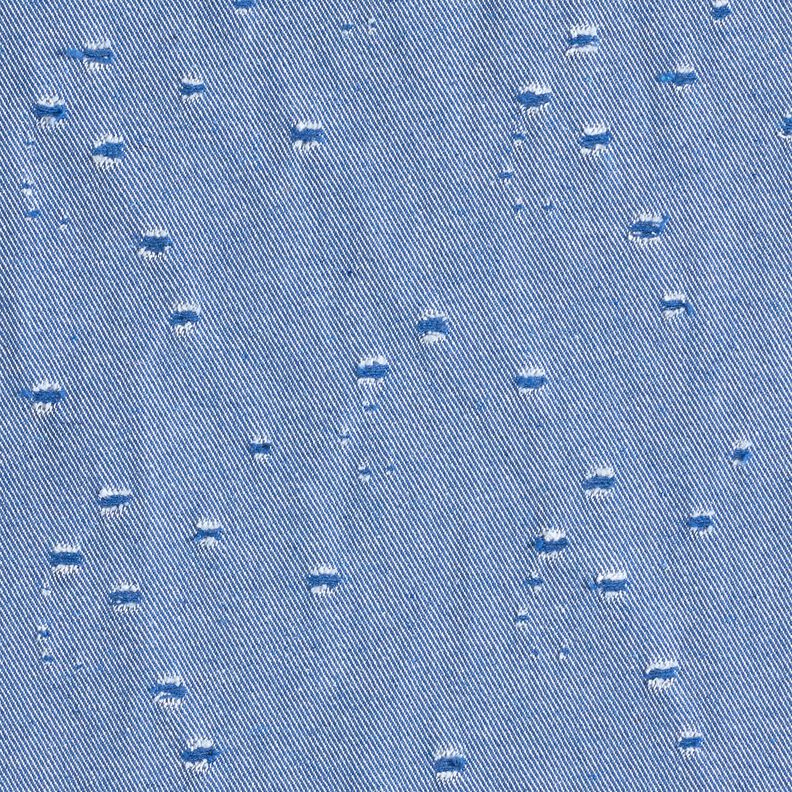 Tessunto Denim misto cotone look distrutto – blu reale,  image number 4