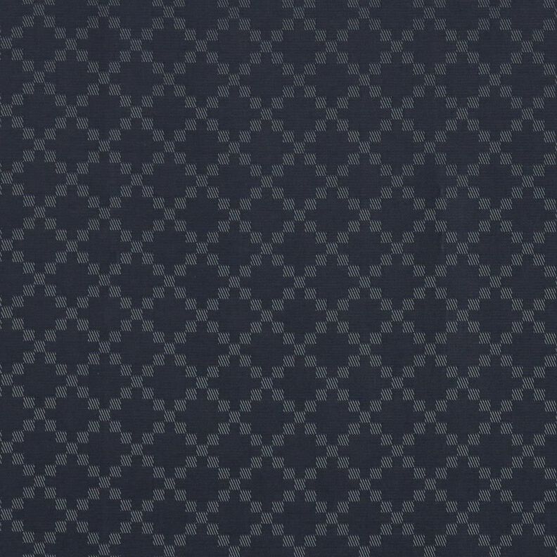 tessuto per fodere Jacquard Rombi – blu notte,  image number 1
