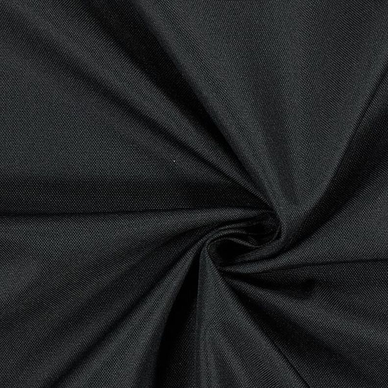 Tessuti da esterni panama tinta unita – nero,  image number 1