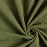 mussolina / tessuto doppio increspato – verde oliva,  thumbnail number 1