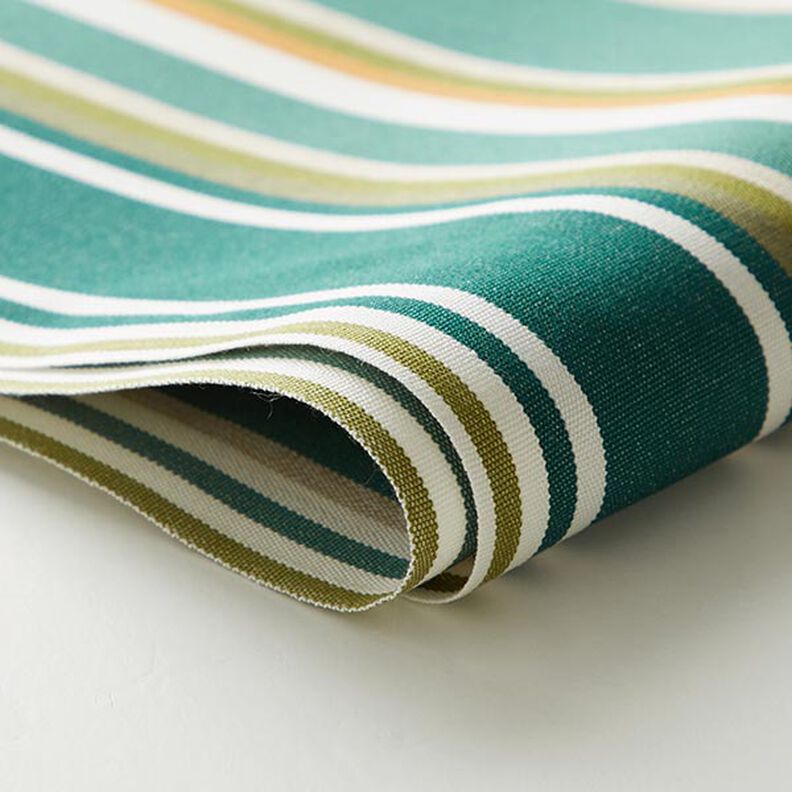 tessuto per tende da sole righe assortite – verde abete/bianco lana,  image number 6