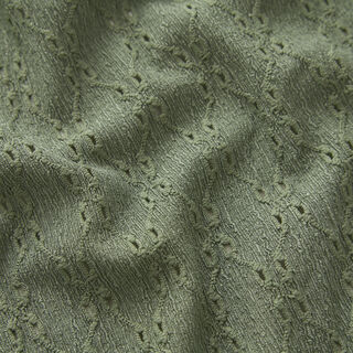 Maglia effetto Krinkle con ricamo inglese – canna palustre, 