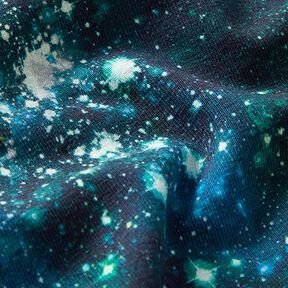 jersey di cotone universo stampa digitale – blu marino, 