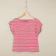Jersey di cotone righe ampie – rosso/bianco,  thumbnail number 6
