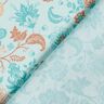 viscosa voile Disegno di bordura floreale Paisley – blu,  thumbnail number 4