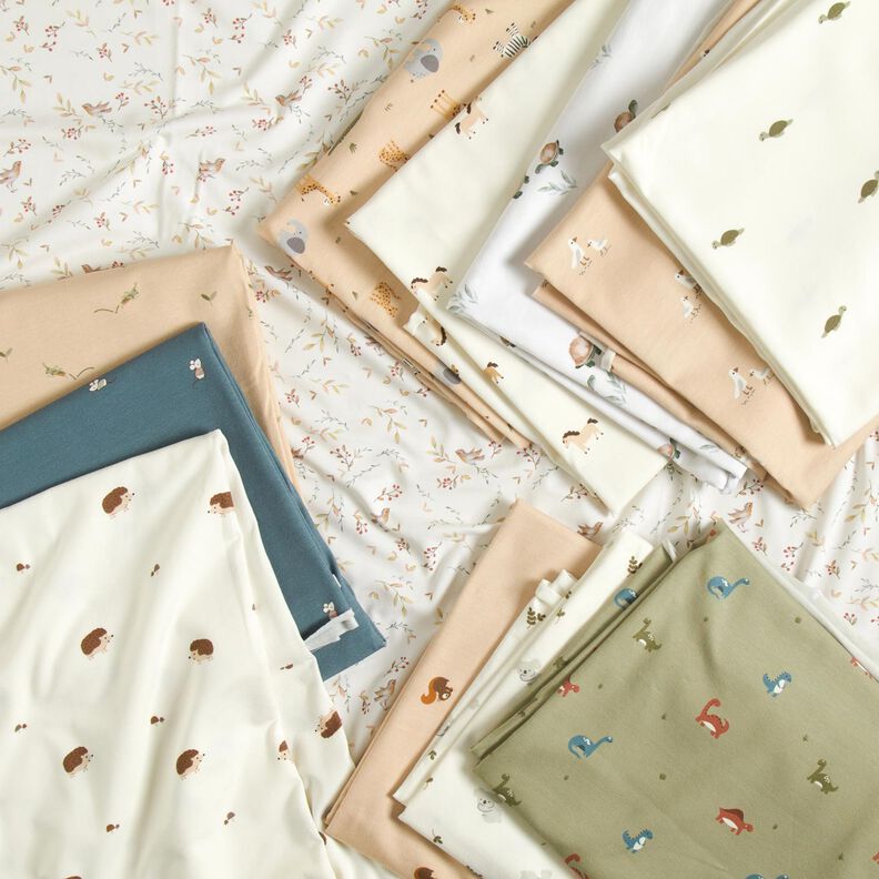 jersey di cotone Piccole tartarughe – bianco lana,  image number 5