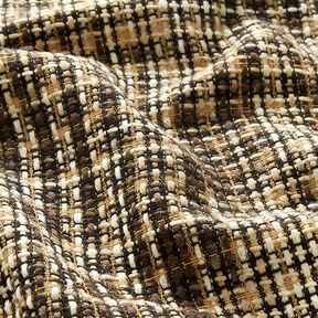 Cappotto in tessuto misto lana a quadretti – beige/nero, 