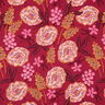 popeline di cotone Fresh Flowers | Nerida Hansen – rosso Bordeaux,  thumbnail number 1