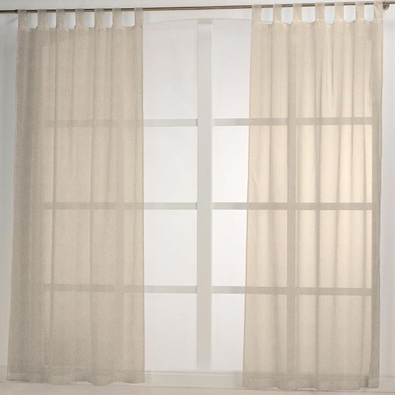 tessuto arredo voile lurex – naturale/argento,  image number 6