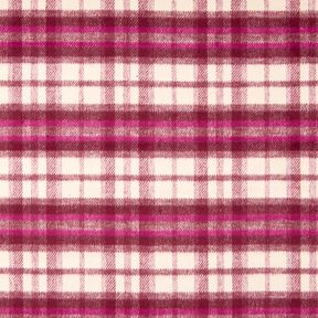 tessuto per cappotti misto lana garzato – rosso Bordeaux/porpora, 