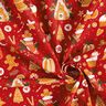 tessuto in cotone popeline panpepato – rosso carminio/senape,  thumbnail number 3