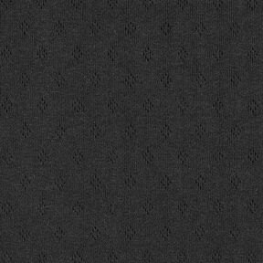 jersey maglia fine con motivi traforati – nero, 