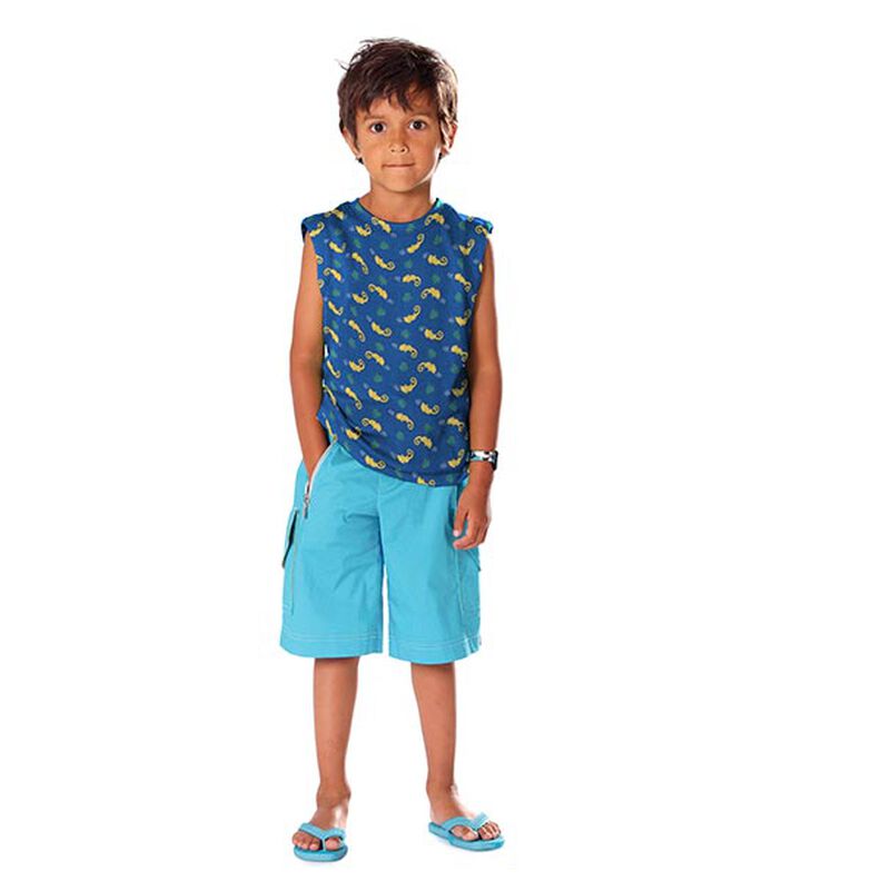 jersey di cotone camaleonte – colore blu jeans/verde lime,  image number 6