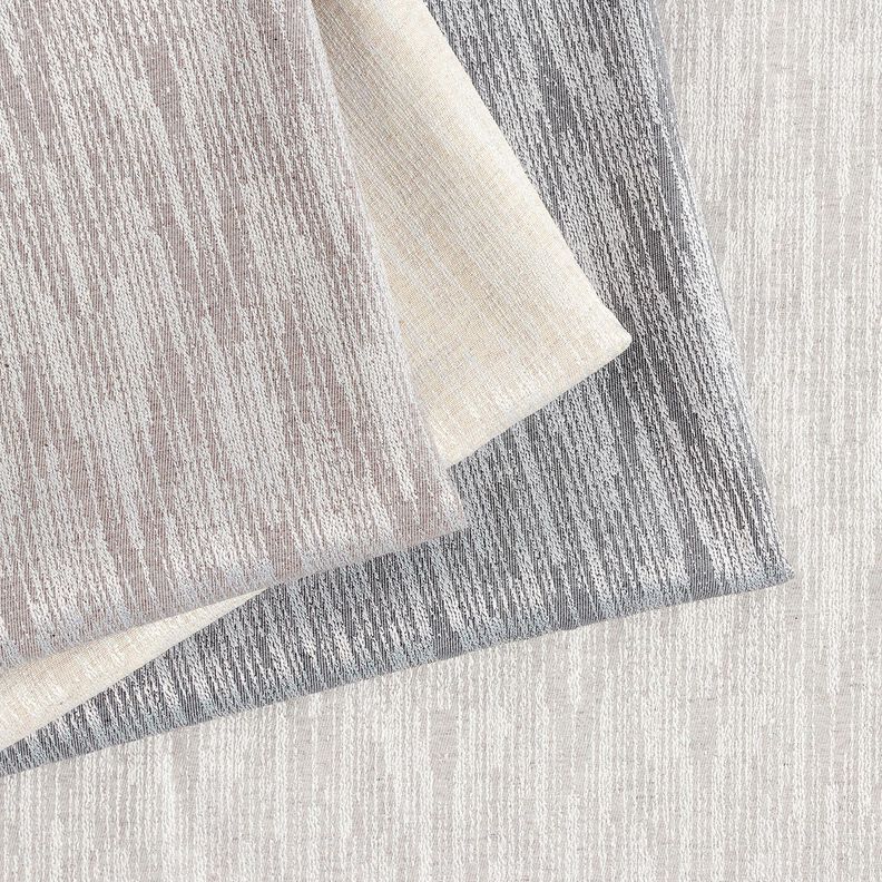 tessuto arredo Jacquard Tessuto astratto riciclato – grigio, image number 5