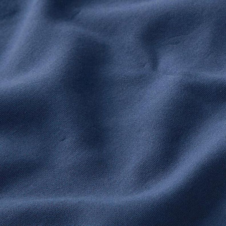 GOTS jersey interlock, tinta unita – blu marino,  image number 2