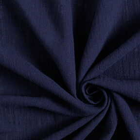 Tessuto di cotone con aspetto lino – blu notte, 